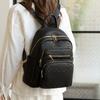 Simple and Versatile Backpack Large Capacity Casual Retro Backpack Multifunctional Shoulder Bag Women's Soft Leather Backpack