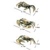 1pc Mini Pure Brass Crab Figurines Mini Animal Statue for Office Desk Living Room Antique Animal Miniature Figurines Home Decor