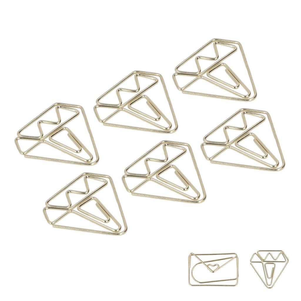 100 τεμ. Μεταλλικά Κλιπ Χαρτιού Χρυσή Διαδικασία Ηλεκτροεπιμετάλλωσης Αντιοξειδωτικά Κλιπ Χαρτιού Αντιολισθητικά με Αποθήκευση