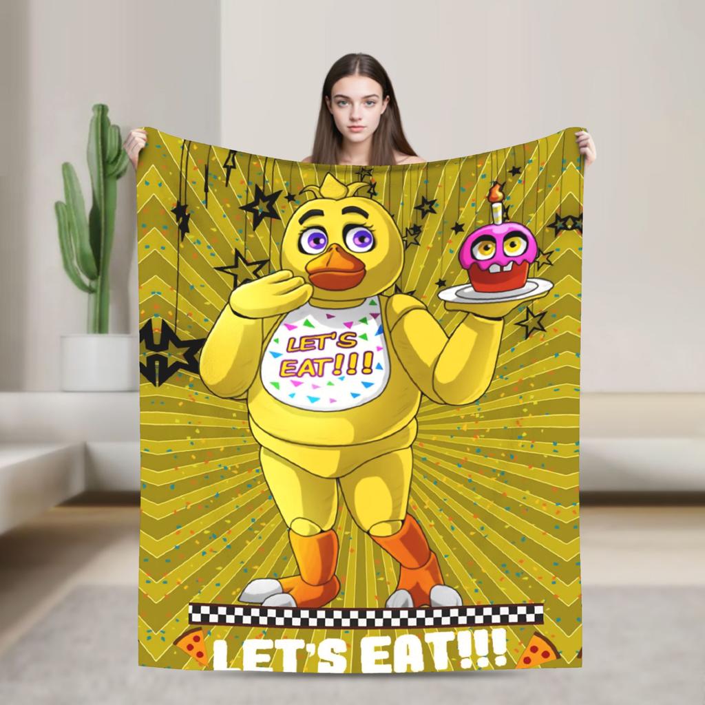 Exquisite FNAFS At Freddy's Blanket Quality Super Warm Bedding Throws Winter Camping Couch Chair Comfortable Bedspread