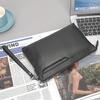 New Fashionable Men's Genuine Leather Handbag with A Layered Cowhide and Large Capacity Long Clutch Wallet