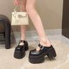 High-heeled Mary Jane bag head half slippers women's 2025 spring and summer new versatile small man height increase shallow mouth platform women's s