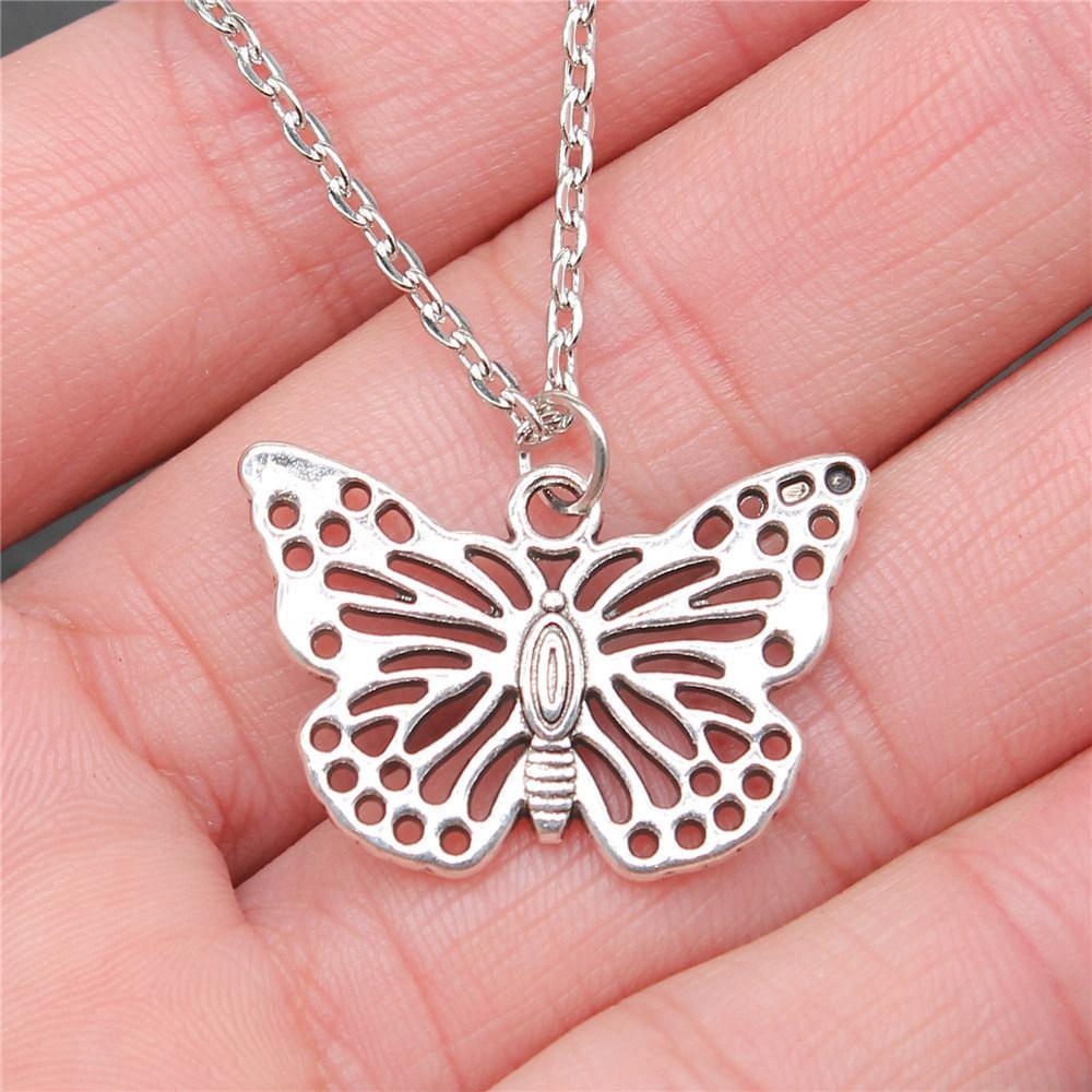 Necklace On The Neck 43cm Chain Insect Butterfly Kids' Jewelry Materials QN041