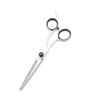 Portable Pet Grooming Scissor Set: Flat & Curved Hairdressing Tools