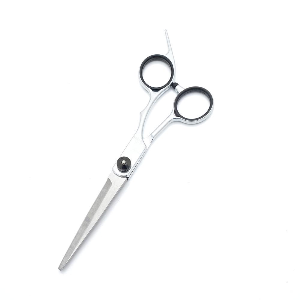 Portable Pet Grooming Scissor Set: Flat & Curved Hairdressing Tools