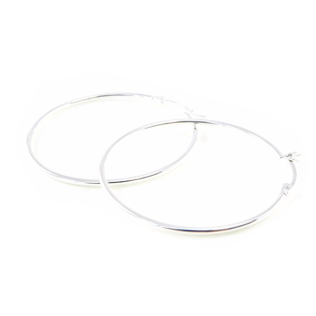 Les Trésors De Lily [B9846] - Kreolen Silber 'Picola' versilbert - 40 mm 1 mm