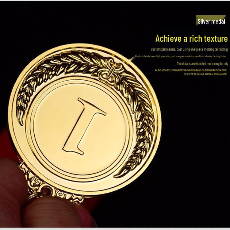 Sports Event Metal Wheat Ear Medals 123