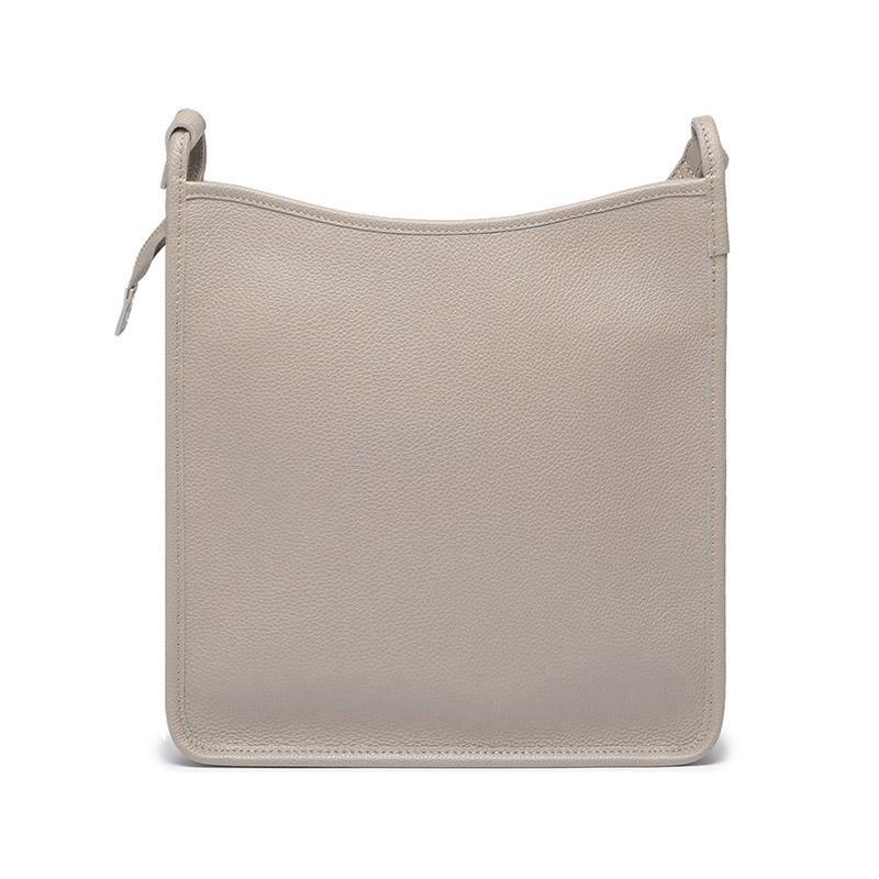 Longchamp Le Foulonné 27 Reißverschluss Einfarbig Abnehmbarer Schultergurt Leder und Stoff Große Schultertasche Crossbody-Tasche Damen Umhängetaschen 10140021P55
