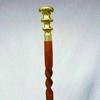 Bastón de Madera con Empuñadura de Latón de Diseño Vintage Victoriano de Estilo Antiguo