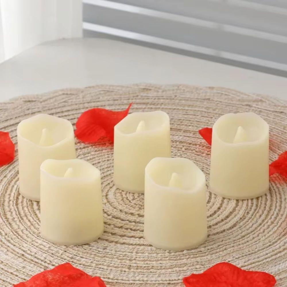 Waterproof Solar Candle Lights Decorative Weather Resistant Outdoor Candle Lights Warm Illumination Automatic Lighting