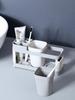 Toothbrush Holder With Gargle Cups Set, Creative Couple Home Bathroom Toothbrush Rack Cup Holder