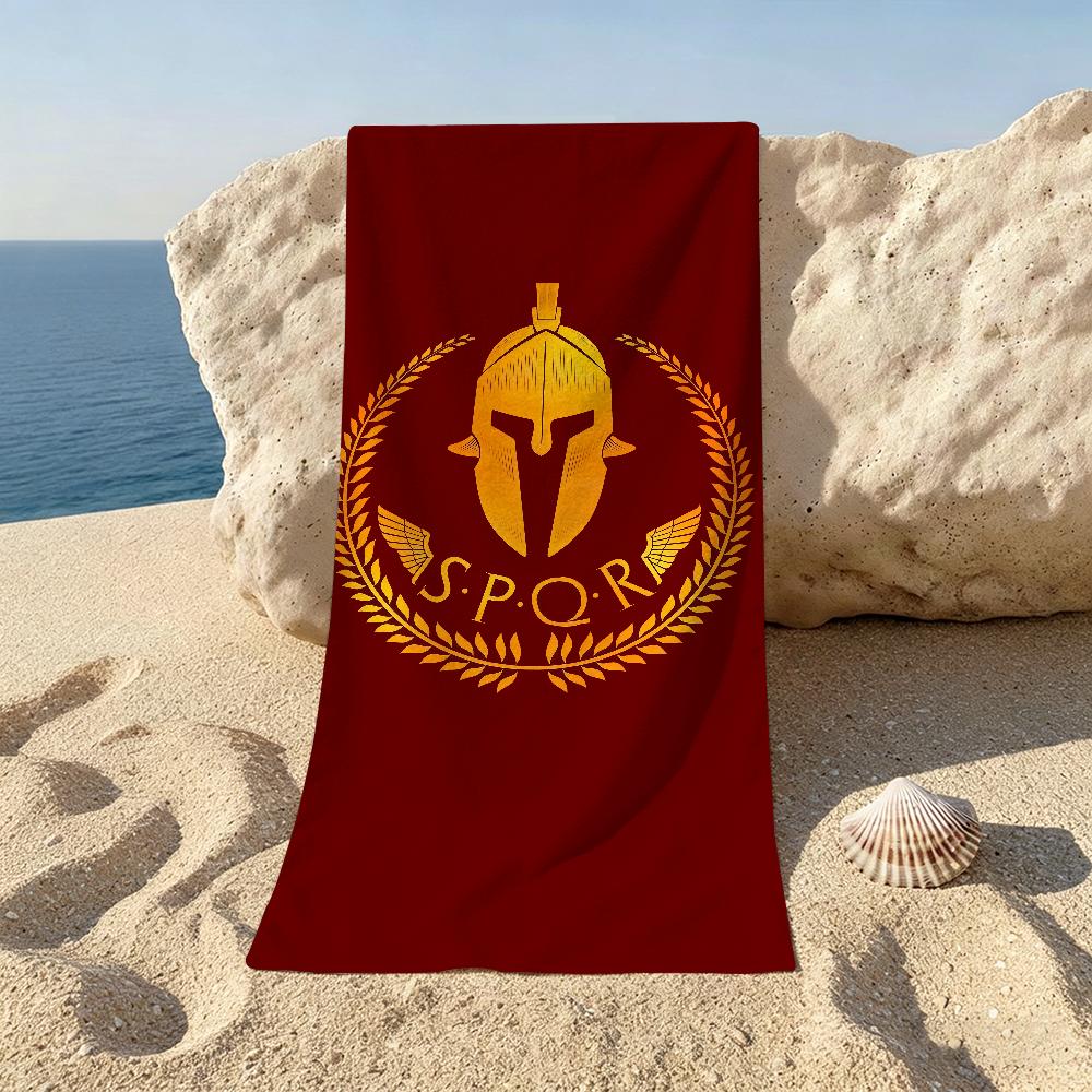 Asciugamano Logo SPQR Romano Asciugamani Per Spiagge Studi di Yoga Palestre Terme Piscine E Picnic