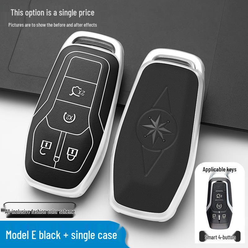 

Ford Key Case for Mustang, Taurus, Explorer, Raptor, F-150 - Protective Shell and Buckle Bag