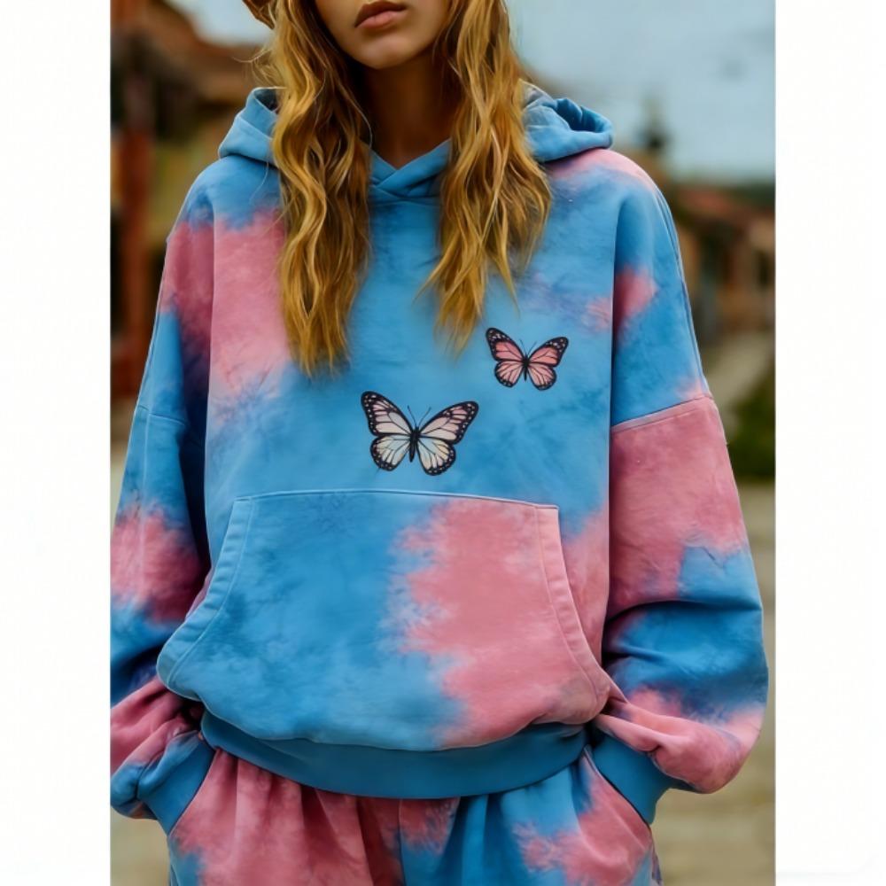 Spring Autumn European and American Retro Street Style Print Hoodie Women Casual Hoodie Streetwear Sweatshirt Women Clothes Top