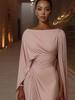 Summer Luxury Evening Gown, Solid Color Elegant Slim Fit Dress