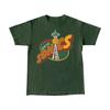Seattle Sonics Basketbal Logo Bosgroen Grafisch 90s HN1700 Unisex T-shirt