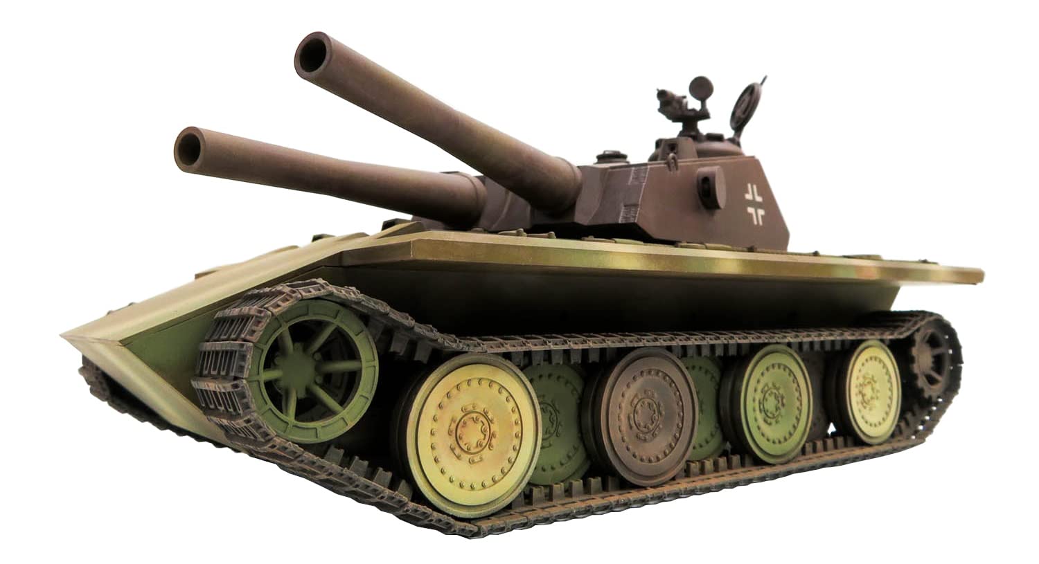 

Rocket Models Fist of War Series German Assault Tank Twin Turret Type Plastic Model 47042 1/35 E-60 12.8cm Short-Barreled