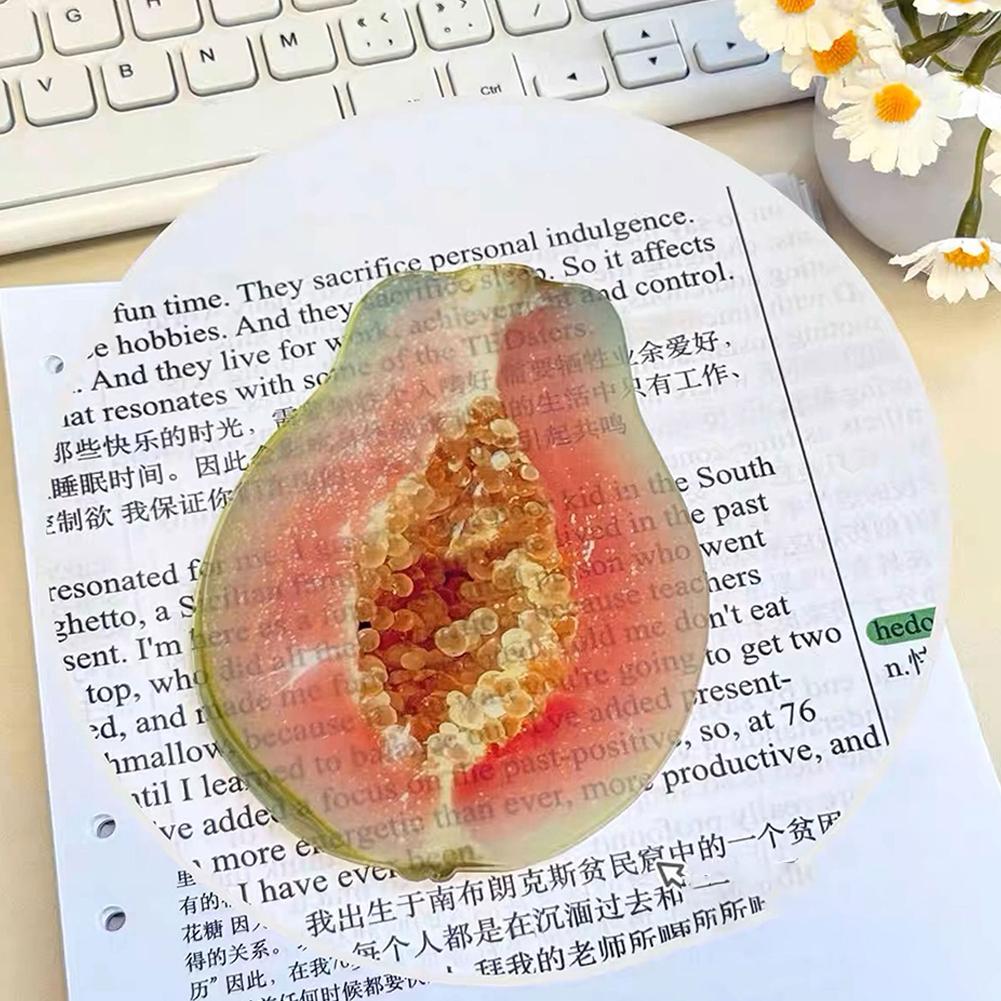 Creative Fruit Slice Bookmark with Simulation Funny Design Sense for INS Fixed Book Photography Cartoon Cute Note Bookmark