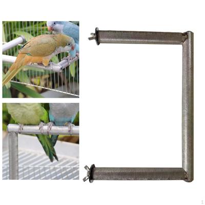 Supporto per Uccelli Pappagallo, Supporto in Acciaio Inossidabile Piattaforma Posatoi da Gioco per Ara Cacatua