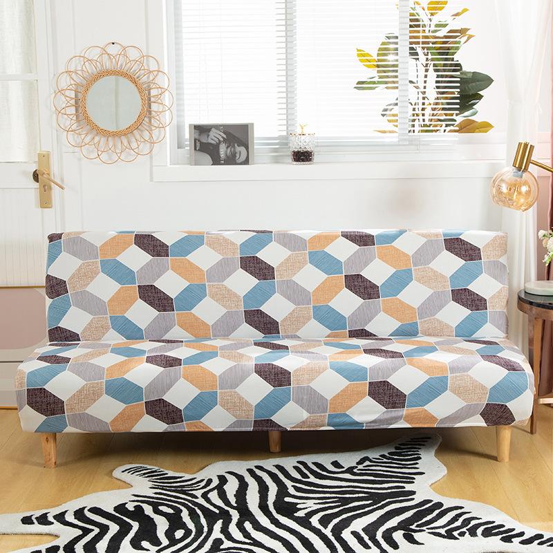 All-Inclusive Folding Sofa Bed Cover Stretch One-Piece Sofa Cover Without Armrest Can Be Used Directly