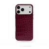 Luxury Genuine Leather Crocodile Texture Magnetic Phone Case IPhone 18 Pro Max Full Coverage Business Style