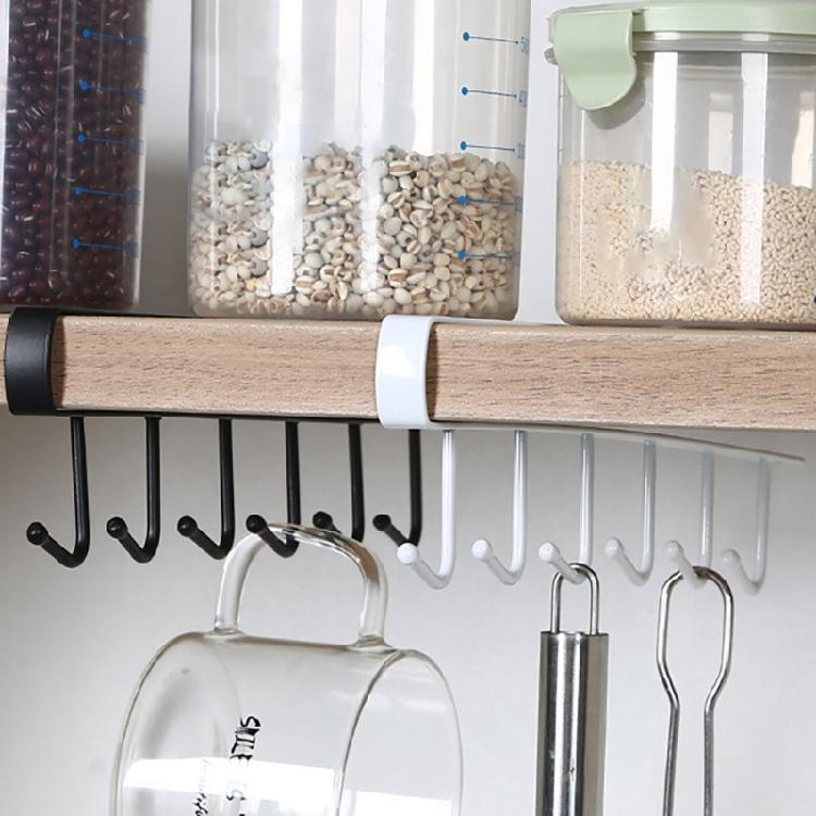 Multipurpose 6 Hook Kitchen Cup Holder Home Accessory for Cabinet and Wall Storage of Mugs and Daily Use Items