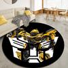 Bumblebee Transformers Round Area Rug,Carpet Rug for Living Room Bedroom Sofa Playroom Decor,Non-slip Floor Mat43