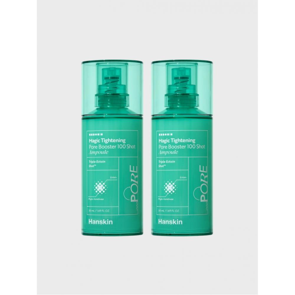 Hanskin Magic Tightening Pore Booster 100 Shots Ampoule 50ml 2pcs 50ml 2 pieces [B0011327]