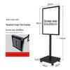 Heavy-Duty Outdoor Single-Pole Advertising Display Stand