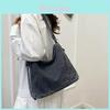 Denim Bag For Women With Zipper Closure And Inner Pockets For Daily