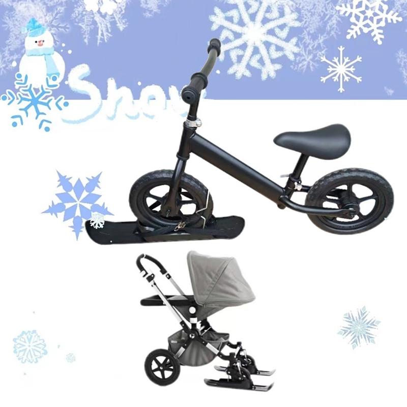 Skiplatte Rollen Kufen Schlitten Skifahren Board Strand Skateboard Schnee Roller Schlitten Laufrad Ski Schlitten Einfach zu installieren