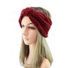 Turban Headwrap Winter Knitted Headband Ear Warmer Bow Twist Hair Band Soft Crochet Headband