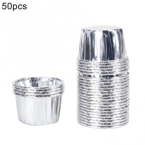 50Pcs Cupcake Paper Cup Oilproof Cupcake Cake Liner Wrappers Golden Muffin Wrapper Paper Baking Supply Birthday Party Decor