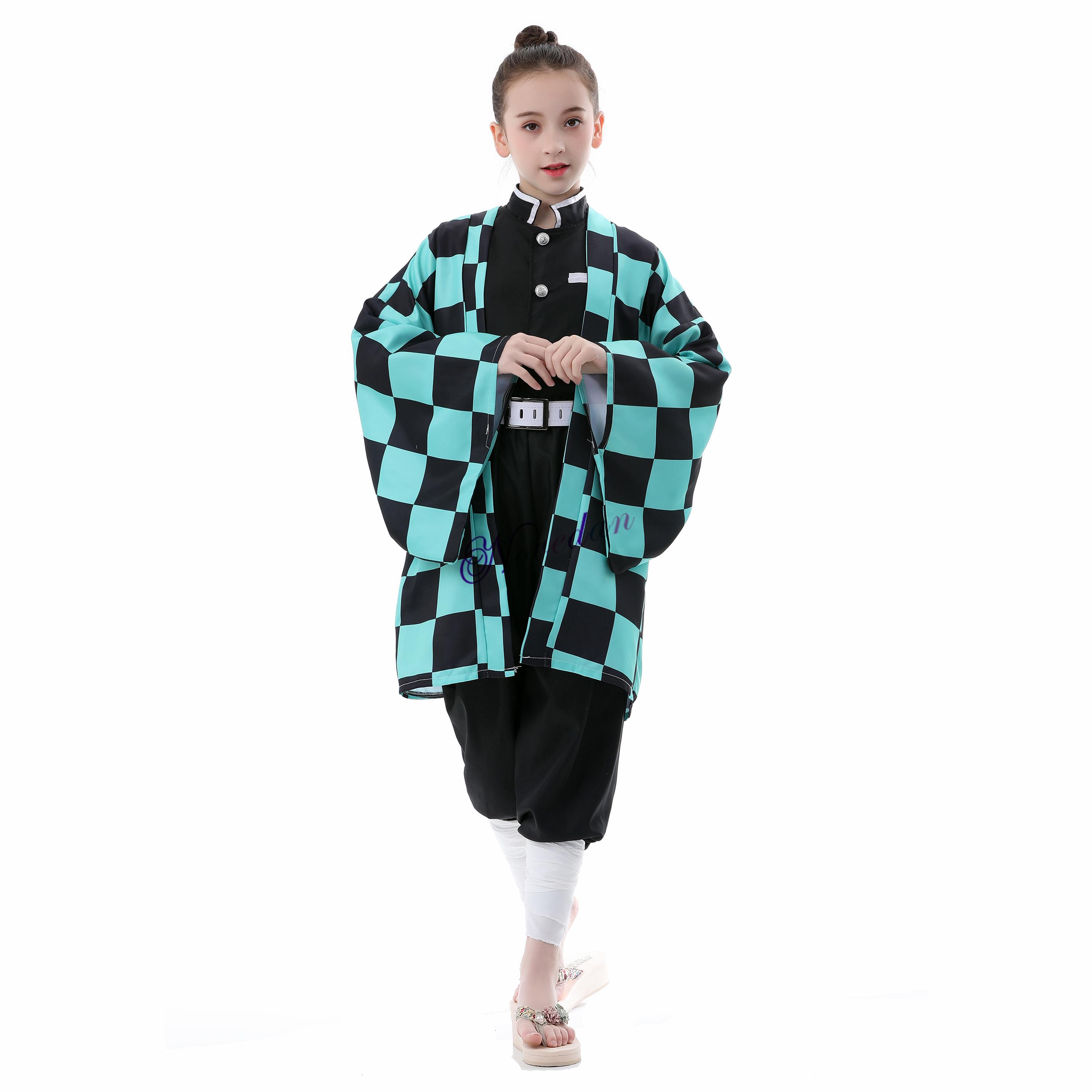 

Діти Японське аніме Demon Slayer Kimetsu No Yaiba Cosplay Shinobu Tsuyuri Zenitsu Tanjirou Kamado Nezuko Kimono Women Costume Kamado Tanjirou-Adult S&Anime Demon Slayer