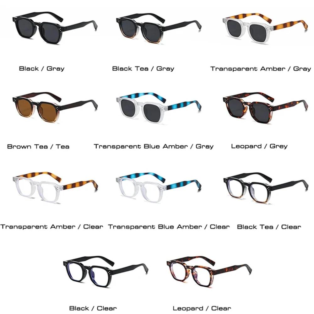 JNPCXI Fashion Vintage Rivet Oval Sunglasses Women Men Luxury Leopard Sun Glasses Anti Blue Light Eyeglasses Frame