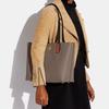 COACH Willow Canvas, Cow Leather, Artificial Leather Tote Bag, Shopping Bag, Handbag, Shoulder Bag Women's Dark Gray C0692-B4CBD