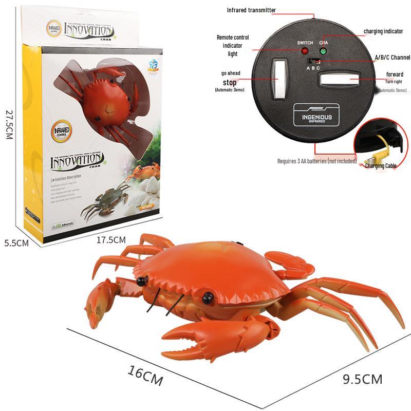 Bionic Remote-Controlled Animal Toy: Cockroach, Centipede, Frog, Crab, Prank Spider, Boa Constrictor, Mouse.