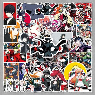 Persona Series Stickers - 50 Waterproof Japan Game Character Stickers for Laptops, Notebooks, and Luggage