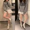 Vintage Lace Leather German Training Shoes New Style Silver Flat Sports Casual Shoes for Women