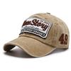 Hat Men's Washed Cloth Baseball Cap Patch Embroidery Cap Sun Hat Spring and Autumn Casual Hat