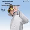 Mark Hua Fei Men's Cooling UV Protection Sun Jacket with Large Brim