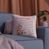 Daughter Gifts from Mom18x18 Throw Pillow Cover - Best Daughter Ever from Mom & Dad, Birthday Gifts for Daughters, to My Beloved, Decorative Pillow