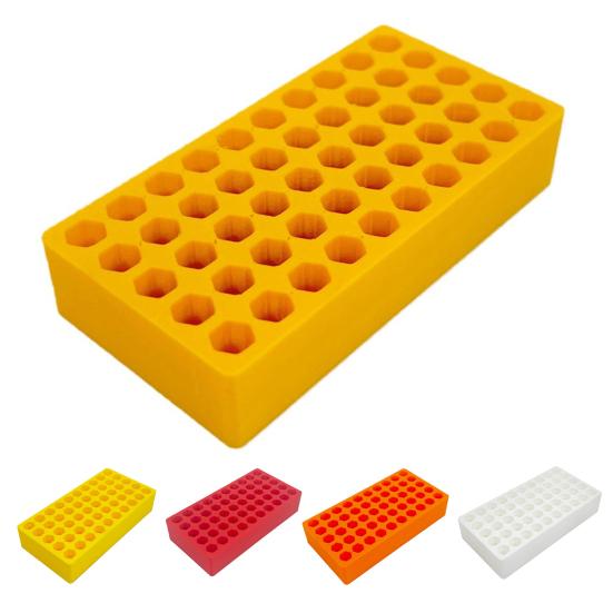 50 Holes Bits Storage Box Screwdriver Bit Organizer Hex Impact Drill Bits Attachment Organizer Plastic Compact Portable Case