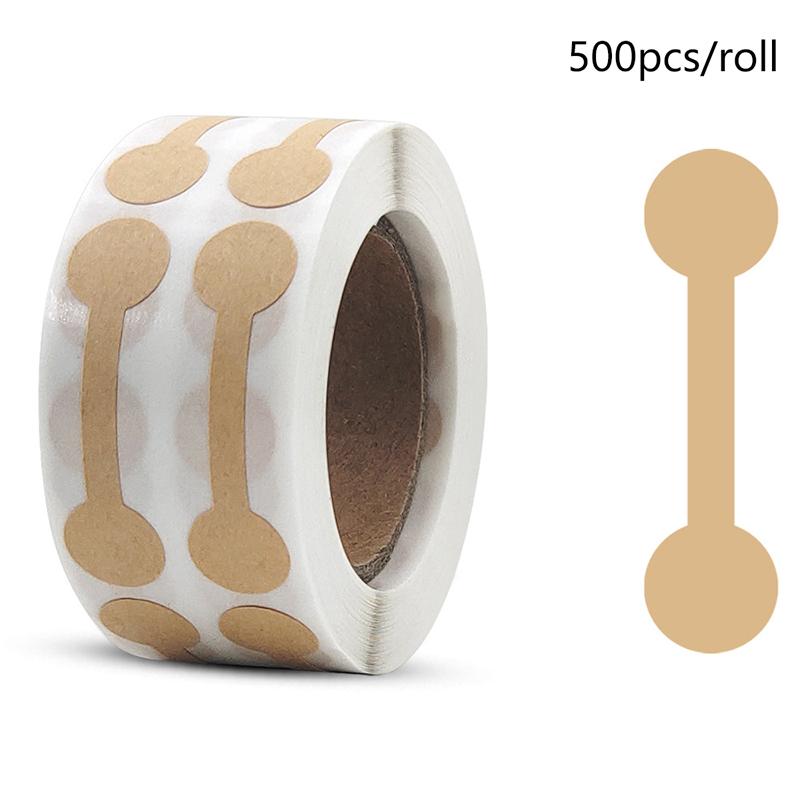 500Pcs Jewelry Labels Self Adhesive Price Dumbell Tags Necklace Ring Labels Paper Jewelry Accessories Diy Display Tool