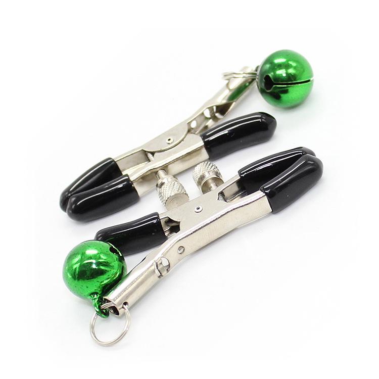 Multicolor Adult Nipple Clamps with Single Bell for Women