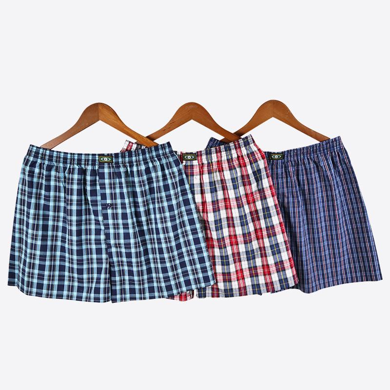 3er-Pack Aro Herren Atmungsaktive Boxershorts aus reiner Baumwolle - Lockere, Bequeme Shorts in großer Größe XL gray