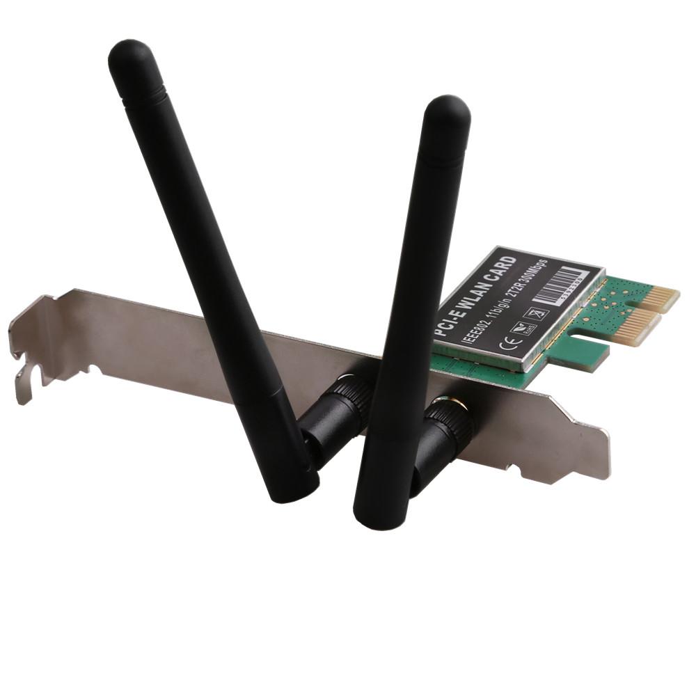 New 300Mbps USB Express PCI-e 802.11a/b/g/n Wireless WiFi WLAN Card Adapter for MAC Desktop & Laptop Car Application Dongle