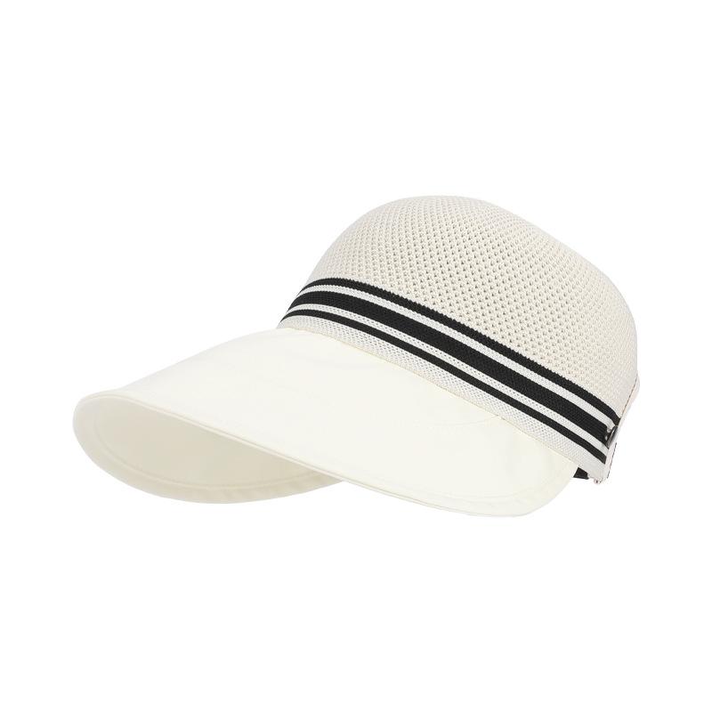 New summer hollow breathable hat women's large brim face covering sunscreen hat outdoor travel fashion versatile sun hat