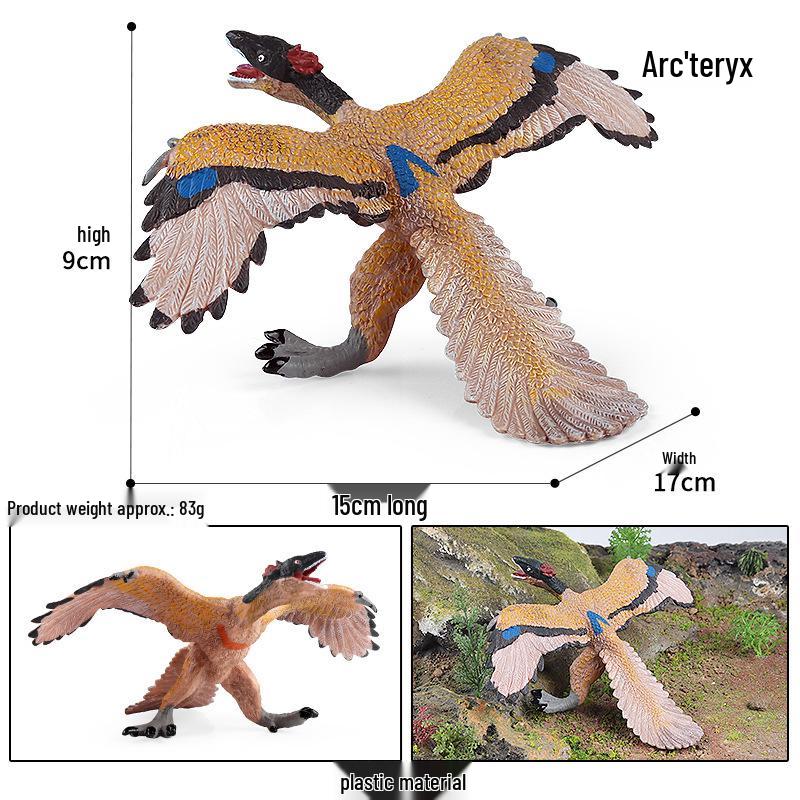 Cretaceous Ligabueino Dinosaur Model Toy - Hard Plastic Animal Figure for Kids