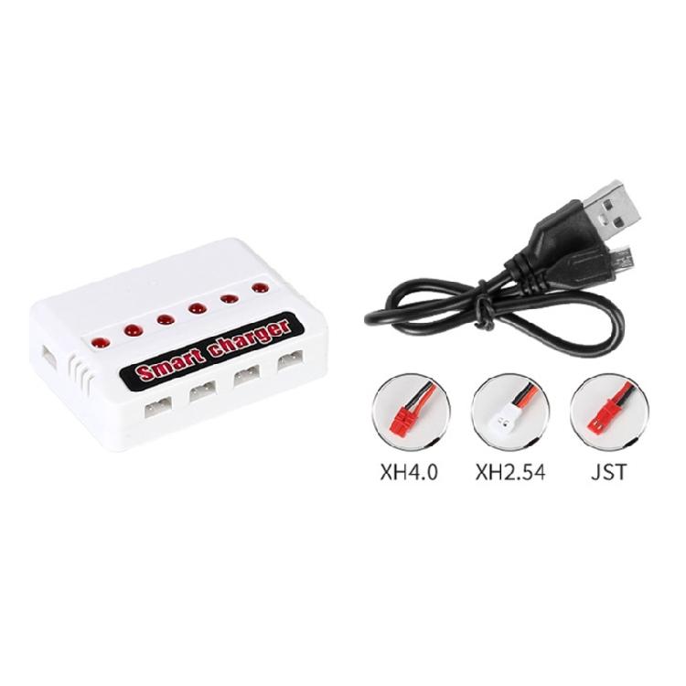 6 in 1 Charging Adapter For Remote Controls Drones Part 3.7v Battery XH2.54/XH4.0 Plugs
